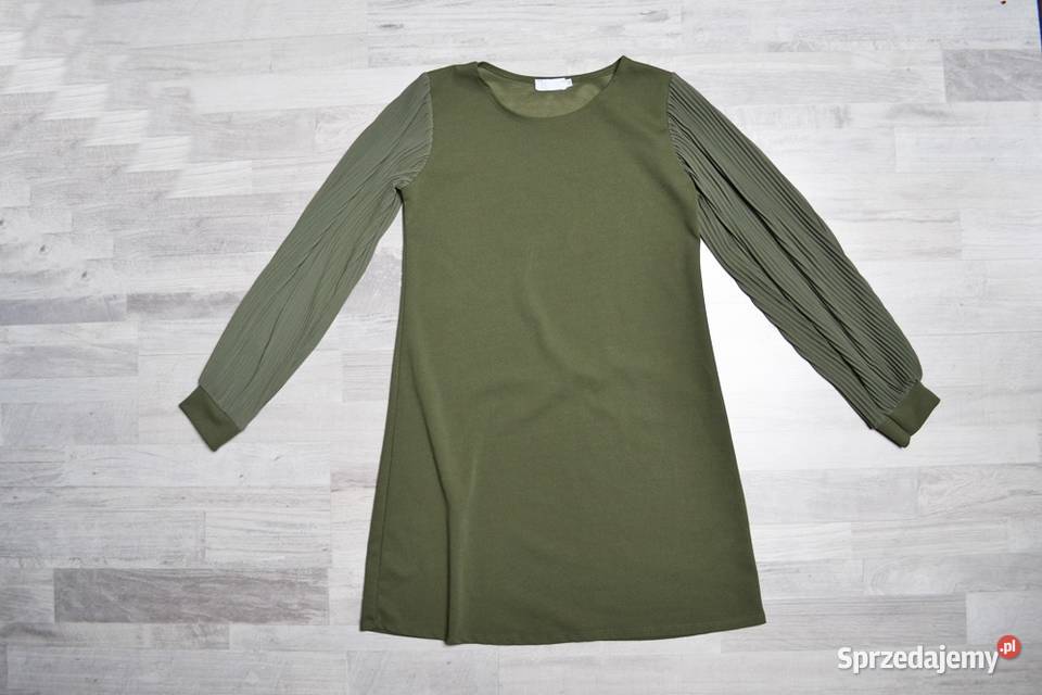 Sukienka khaki zielona S oversize Floyd prosta Toruń 