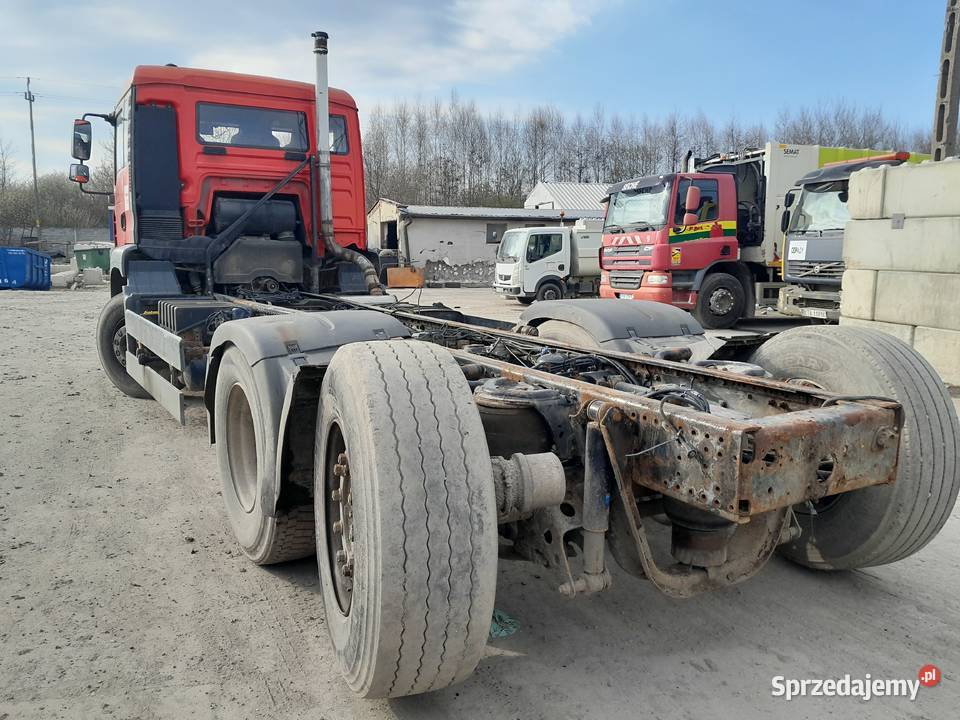 Man TGA 310 2006 E4 3osiowy podwozie hakowiec Radłów