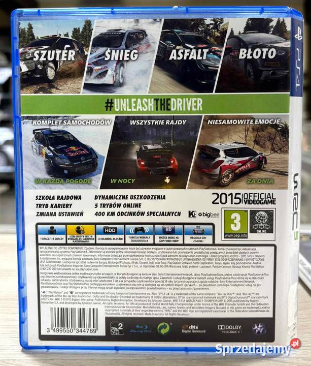 Gra 4 WRC 5 Elbląg sprzedam