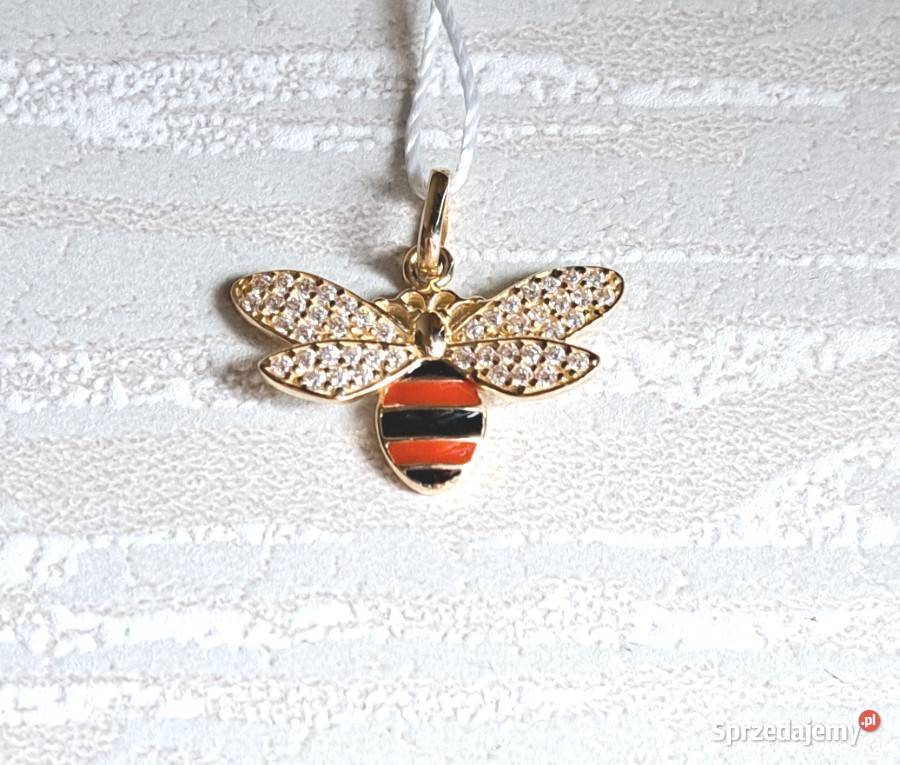 Wisiorek Złoty pr585 Pszczółka Z211 Poznań sprzedam