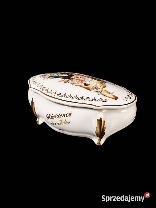 Porcelanowe Puzdro Francja Porcelaine de Luxe Poddębice sprzedam