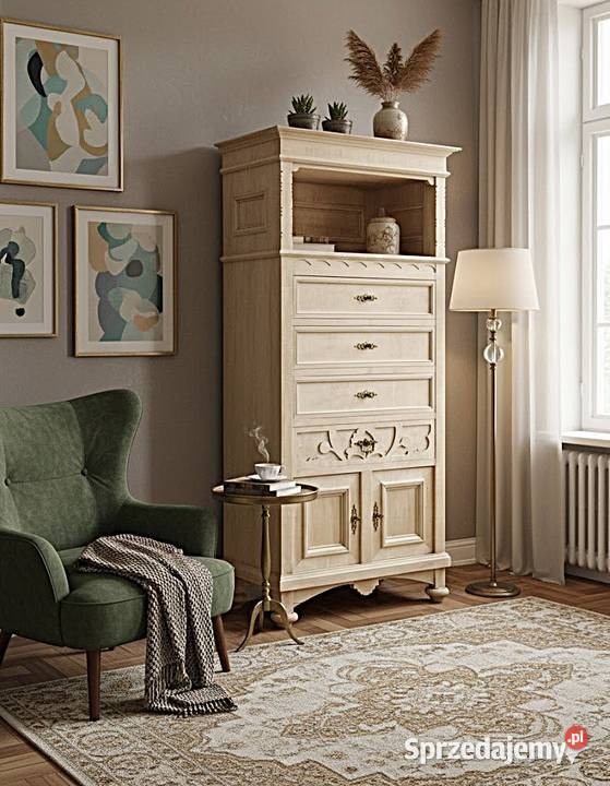 Ładny Dębowy Słupek Secesyjny AntykiMarki Meble Antyki, Sztuka, Kolekcje Marki sprzedam