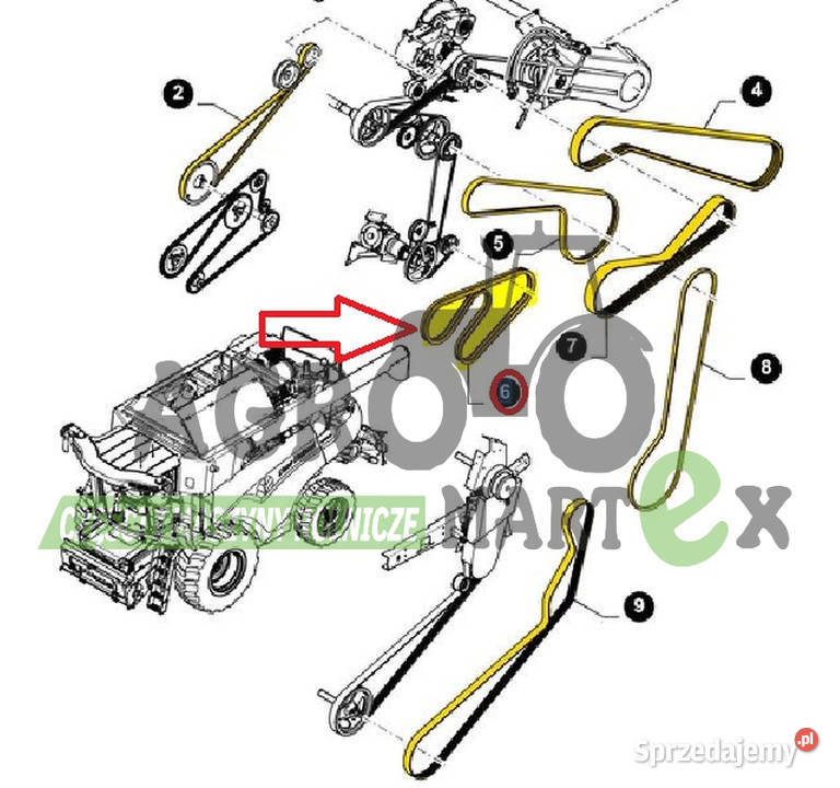 84353448 87325684 ZESTAW 2 PASÓW CNH Wichrów sprzedam