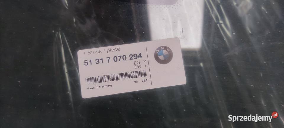 Szyba czołowa BMW E60 OE z logo BMW osobowe śląskie