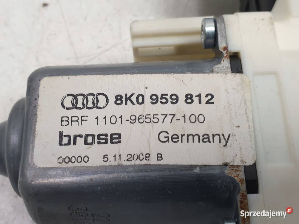 Audi A4 B8 SILNICZEK SZYBY Prawy tył 8K0959812 Mechanizmy opuszczania szyb Rudka