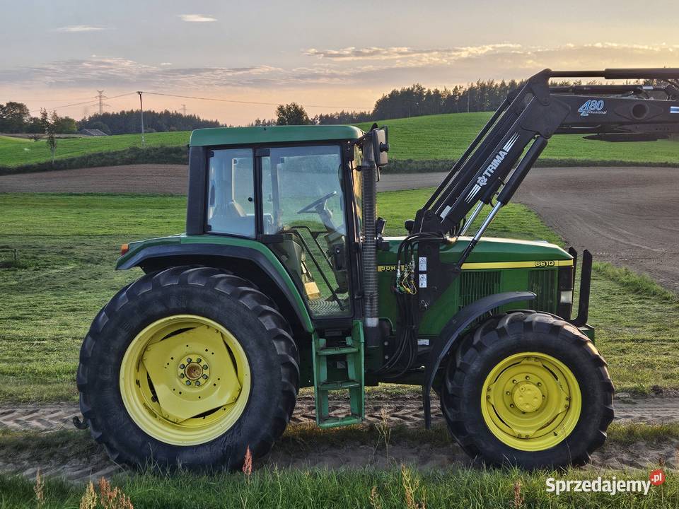 John Deere 6610 ładowacz Trima 480 TLS PowerQuad Amortyzacja przedniej osi Puńsk