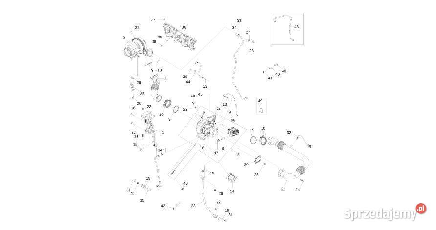 John Deere 9470RX Turbospręźarka DZ102071 Silnik Rolnictwo Jastrzębniki