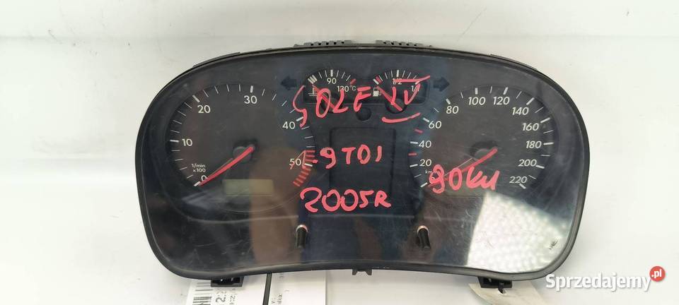 LICZNIK ZEGAR VOLKSWAGEN GOLF IV 1J0920805E Lipno sprzedam