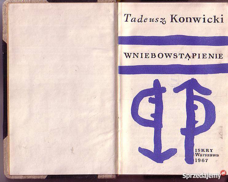 8468 WNIEBOWSTĄPIENIE TADEUSZ KONWICKI Czyrna sprzedam