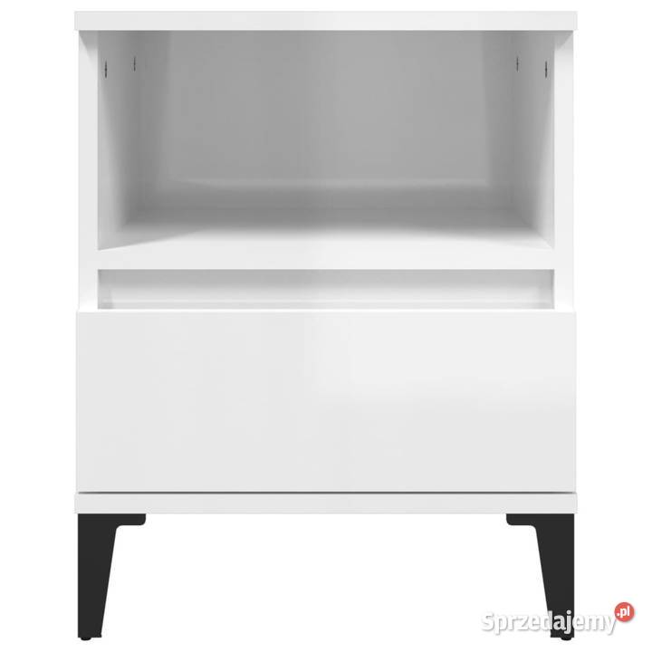 Szafki nocne 2 białe wysoki połysk 40x35x50 Warszawa sprzedam