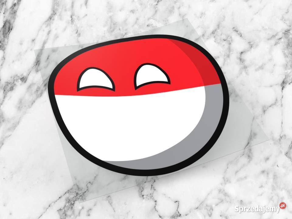 Naklejka POLANDBALL 6 x 6 cant into space polan