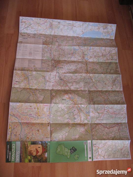 Śląsk Cieszyński i Beskidy mapa turystyczna Rok wydania 2015 śląskie Chorzów sprzedam
