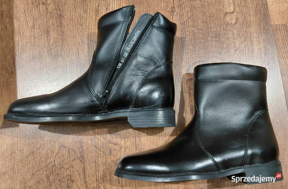 Trzewiki zimowe skórzane 923A MON 265 Wrocław