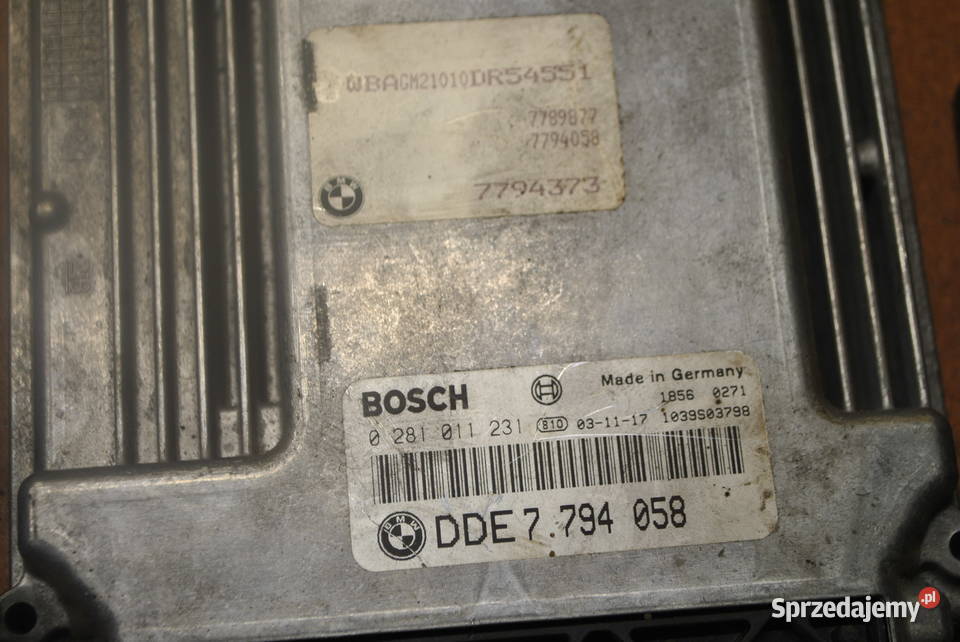 Zestaw startowy BMW E65 E66 Sterownik CAS pilot Poręba sprzedam