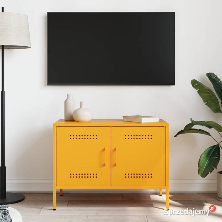 Szafka pod telewizor musztardowa 68x39x505 mazowieckie Warszawa