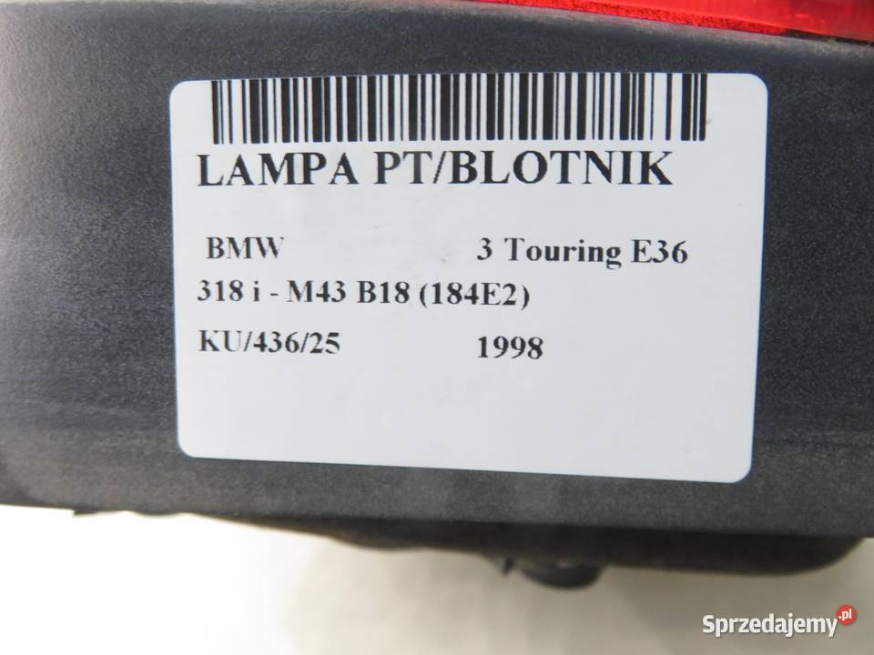 LAMPA PRAWA TYLNA BMW 3 Touring E36 9404842