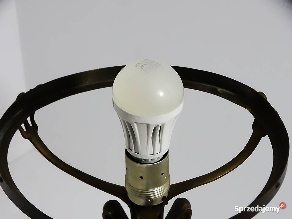 Lampa stołowa vintageretro z marmurową podstawą Biłgoraj
