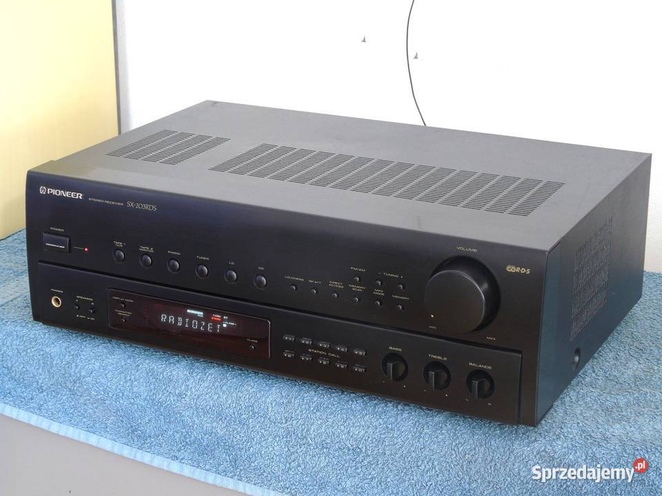Japoński amplituner Pioneer SX203 RDS ładny i Amplitunery
