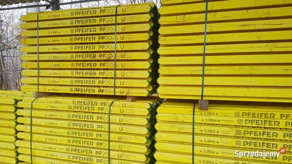 Dźwigar budowlany doka H20 nowy okuwany Pfeifer