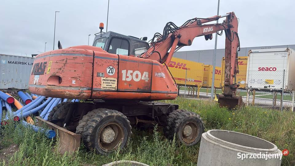 Koparka Atlas 1504 uszkodzona silnik Okazja Zgorzelec