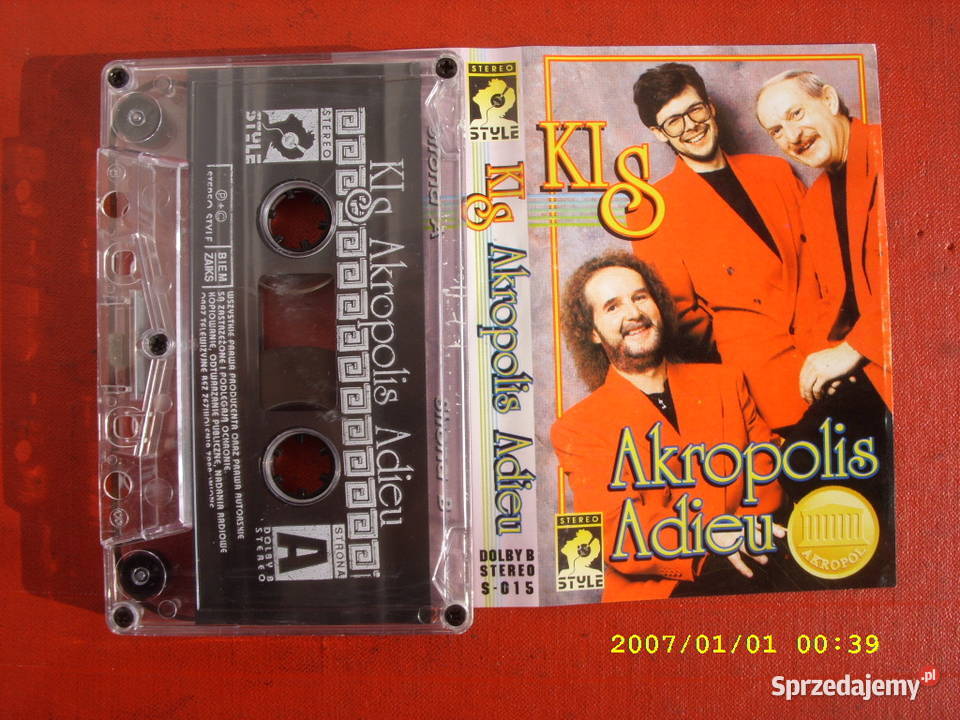 Dance kaseta KisAkropolis adieu Stereo 1992 Płyty i kasety Wołów