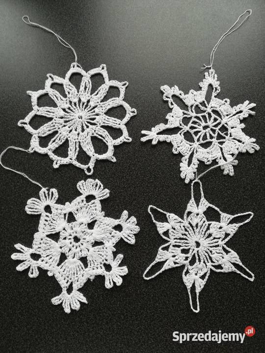 ręcznie haftowane na szydełku gwiazdki choinka Gdańsk sprzedam