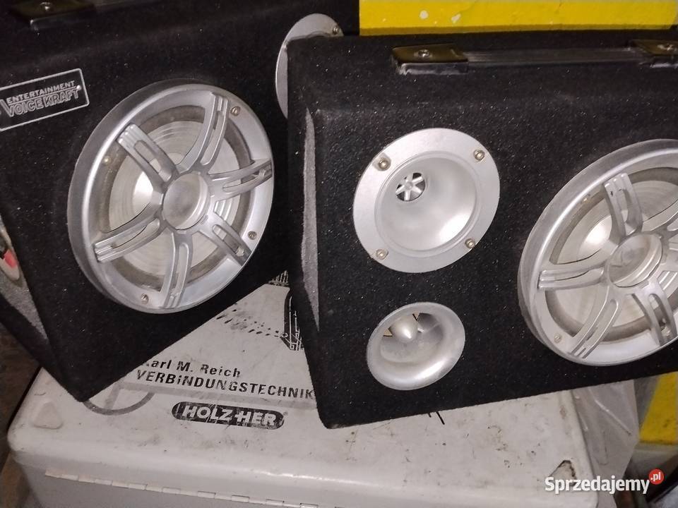 Wzmacniacz samochodowy RTO z głośnikami Elektronika Jawor