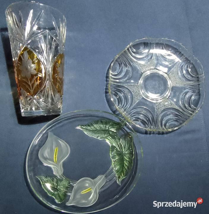 Zestaw szkła kryształowego wazon półmisek talerz Bielsko-Biała sprzedam