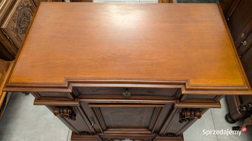 Pięknie zdobiona włoska komoda intarsjowanasklep Dąbrowa Górnicza