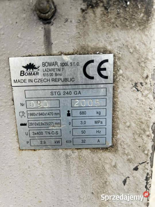 Automat Piła taśmowa Bomar 240 GANC Przecinarka łódzkie