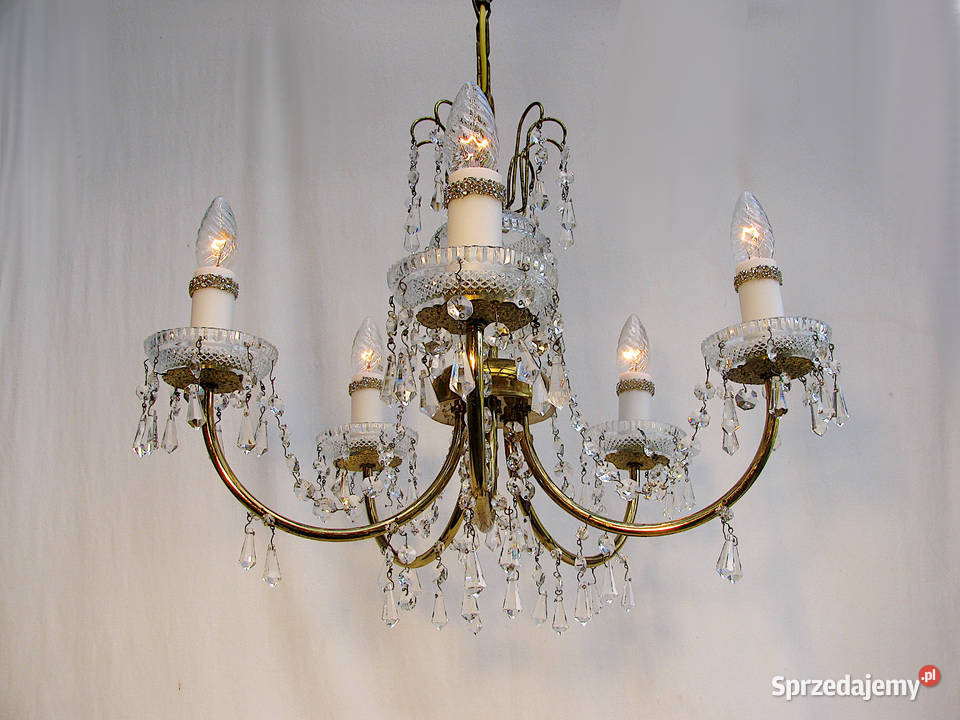 Lampa Żyrandol Glamour Lampy wiszące Dom i Ogród Szczecinek