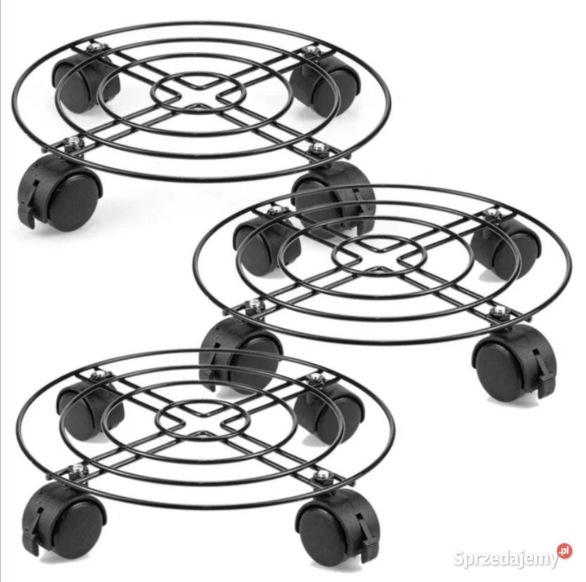 Nowe 2 wózki na rośliny stojak z kółkami śląskie Poraj