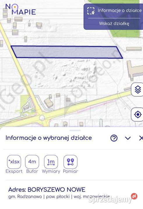 Działka 170 haPłockBoryszewo Nowe Sprzedaż Płock
