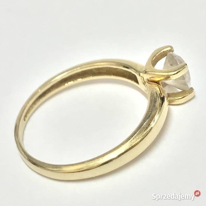 Złoty PIERŚCIONEK żółte ZŁOTO 585 14K cudowny Warszawa sprzedam
