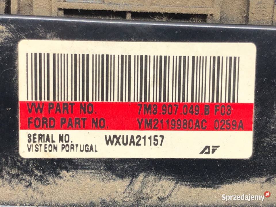 PANEL STEROWANIA NAWIEWU SEAT ALHAMBRA I osobowe sprzedam