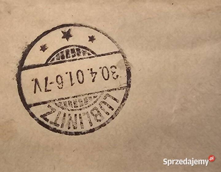 Koperta Listu z gabinetu Dr Freund a z 1901 roku
