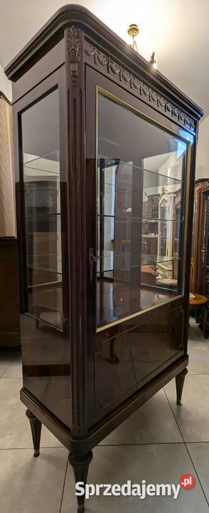 Wspaniała witrynaserwantka empire intarsjesklep śląskie Dąbrowa Górnicza