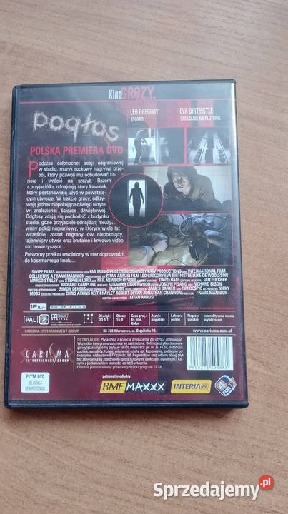 Płyta DVD pogłos lektor Filmy Czarzyzna sprzedam