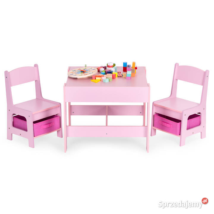 Zestaw mebli dzieci stolik 2 krzesła tablica opolskie Smogorzów