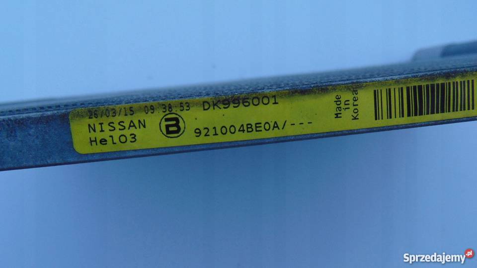 CHŁODNICA KLIMATYZACJI NISSAN XTRAIL T32 chłodnice Nowy Tomyśl