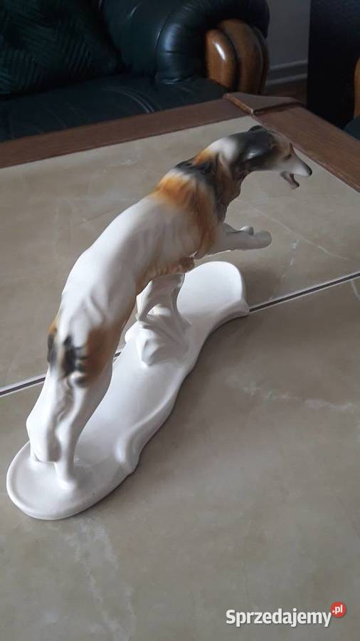 Figurka porcelanowa Chart Borzoj Katowice Jezela