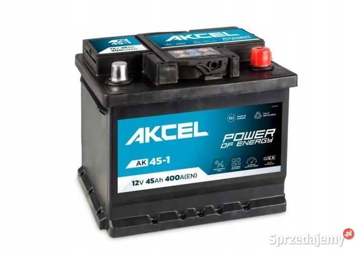 Akumulator Samochodowy AKCEL 12V 45Ah 400A EN dolnośląskie Jelcz-Laskowice