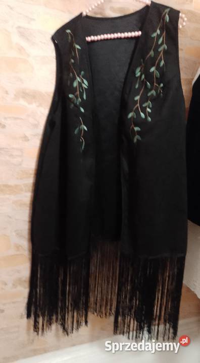 3XL4XL 4648 Ekskluzywna czarna kamizelka małopolskie Kraków sprzedam