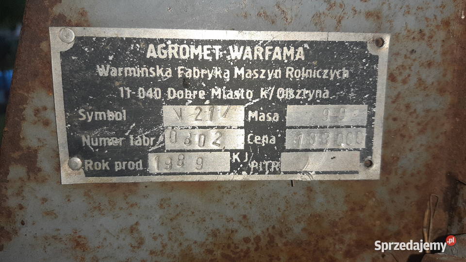 Rozrzutnik obornika jednoosiowy 35 T Agromet Chęciny