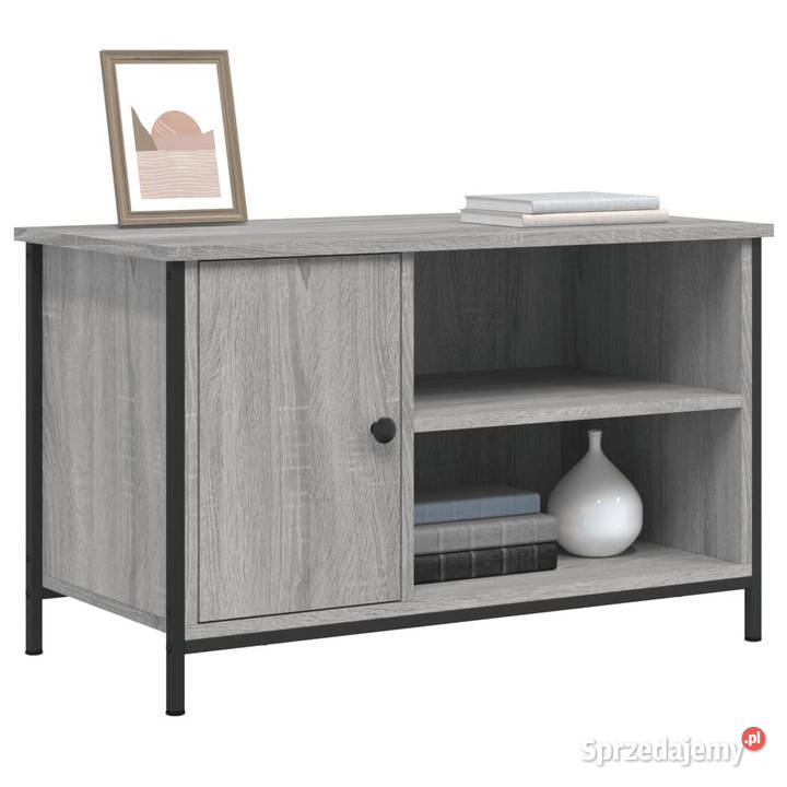 Szafka pod telewizor szary dąb sonoma 80x40x50 mazowieckie Warszawa