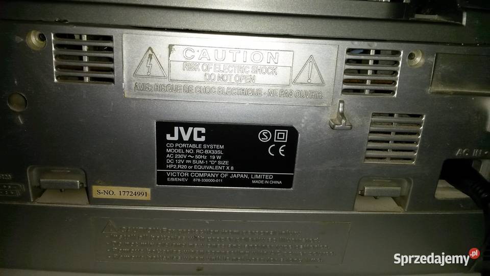 Boombox JVC magnetofon cd radio vintage śląskie