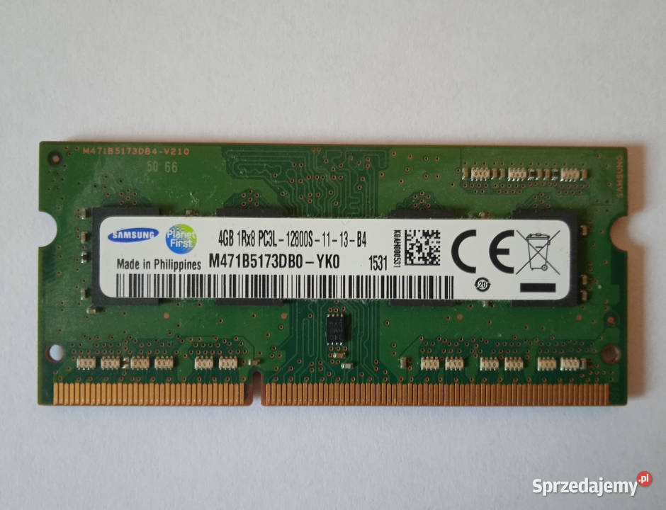 Pamięć RAM 4GB DDR3 SAMSUNG M471B5173DB0YKO