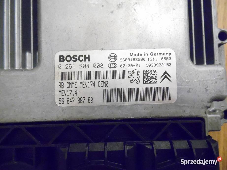 KOMPUTER 207 SW 9663193580 BOSCH osobowe Komputery Gniezno