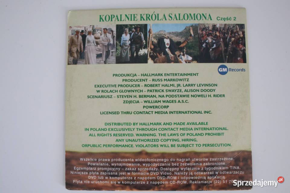 Film Kopalnie króla Salomona część 2 płyta DVD Wrocław