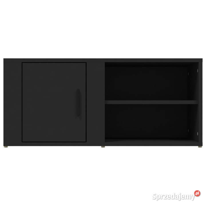 Szafki pod telewizor 2 czarne 80x315x365